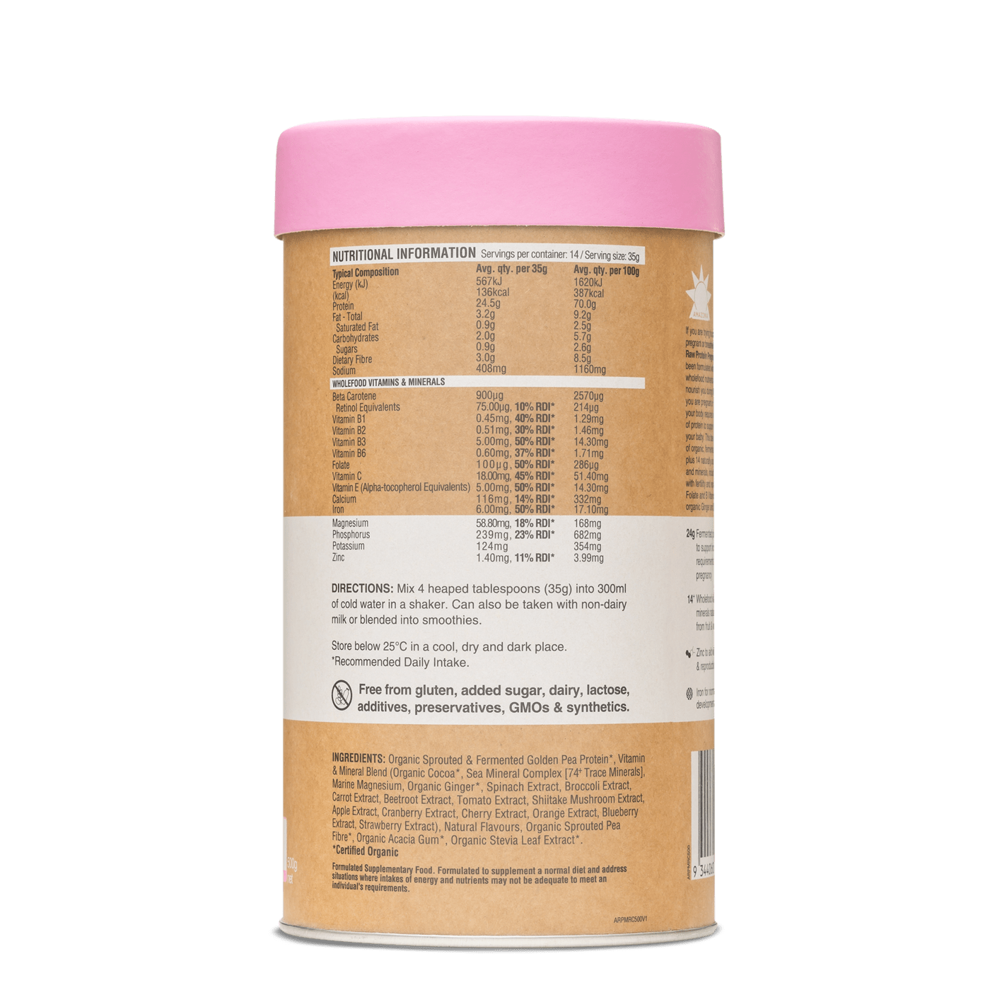 Raw Protein Pregnancy Plus Rich Chocolate