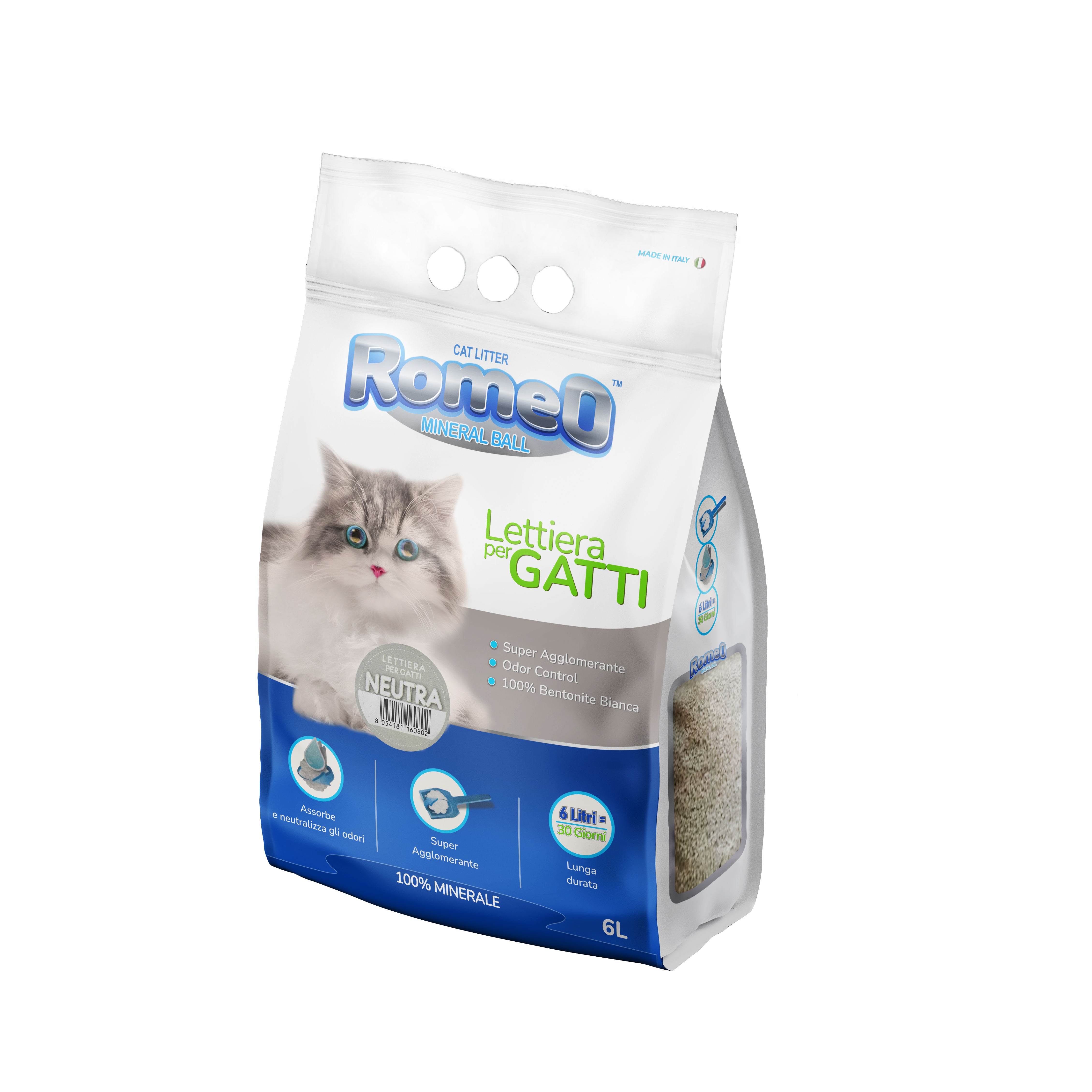 Romeo Cat Litter Mineral Ball Neutra