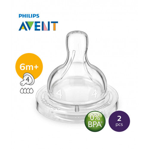 Philips Avent Sil Teats Airflex 4Holesx2 634/27