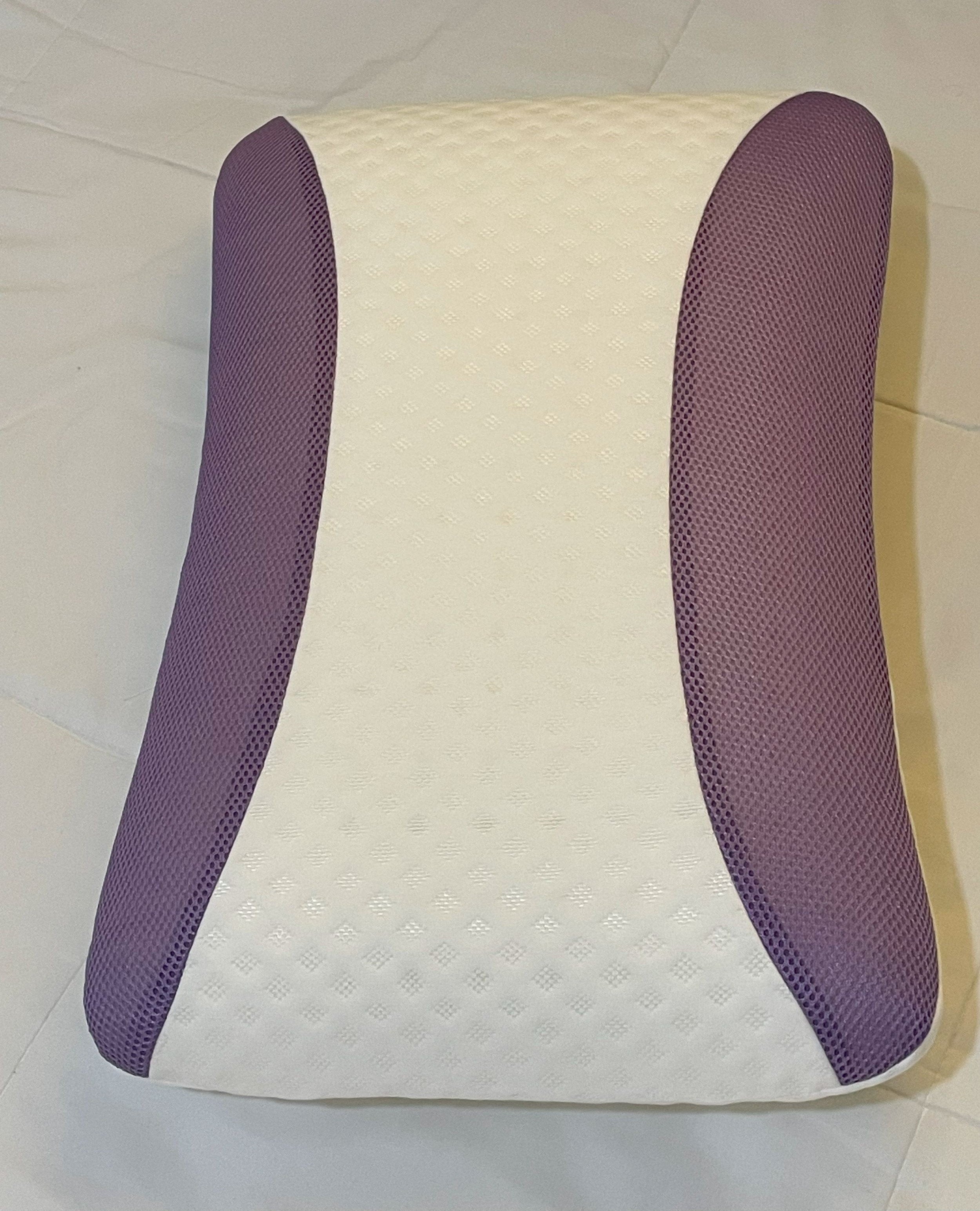 Set Of 2-Lavender Infused Memory Foam Pillow With Removable Cover - Hypoallergenic & Breathabler - 60x40x12cm