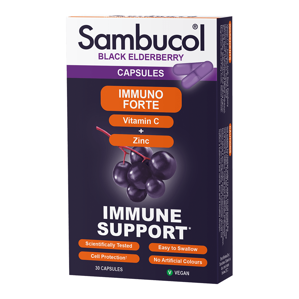 Sambucol Immuno Forte Vit C+Zinc Caps 30S