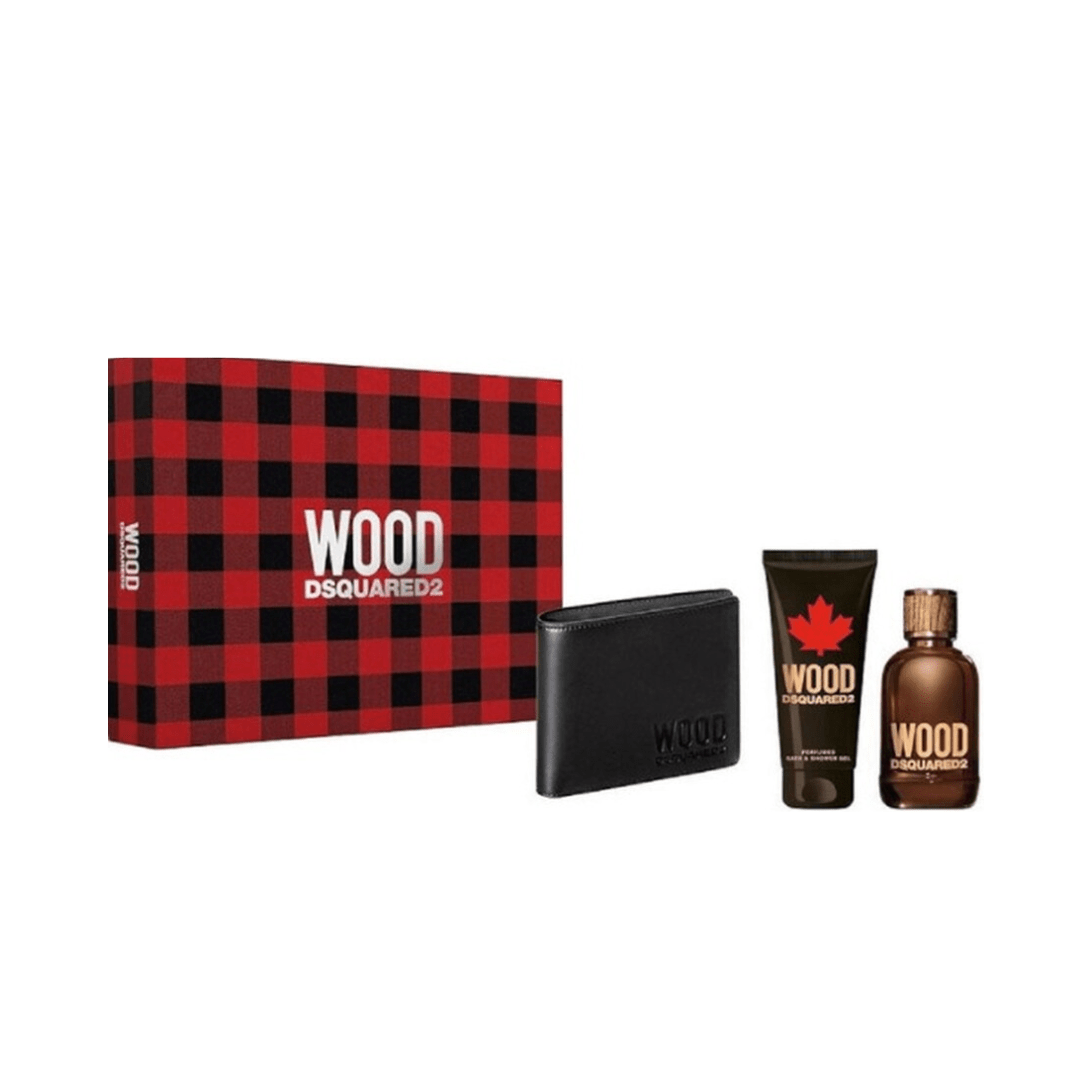 DSQUARED2 WOOD EDT 100ML HIM 3PCS SET
