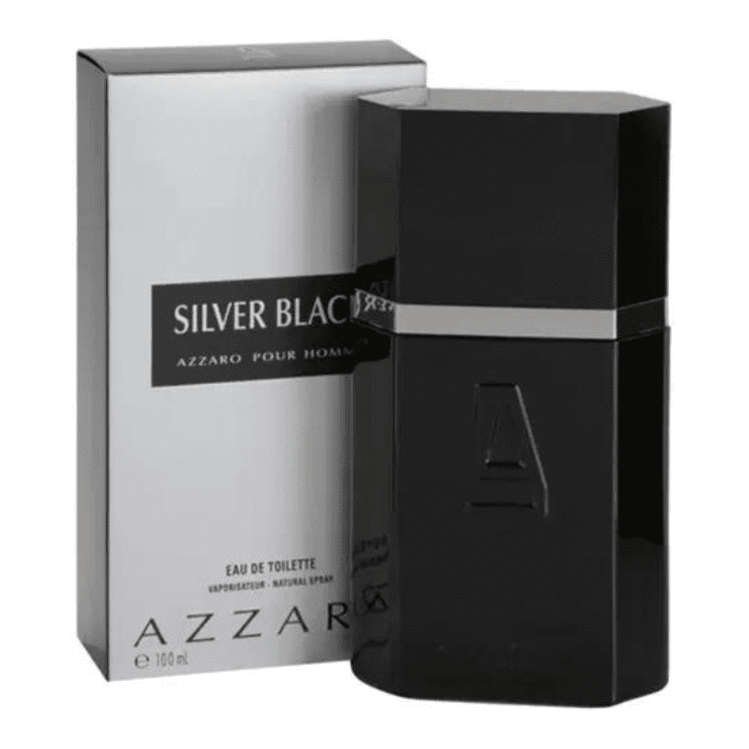 Men'S Silver Black Eau De Toilette Spray 3.4 Oz