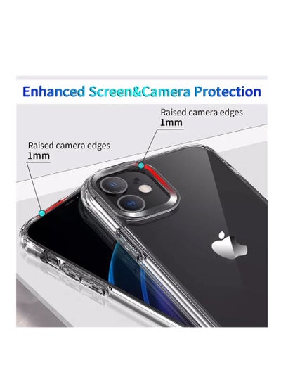 جراب iPhone 12 Mini الشفاف عالي الجودة 12 غطاء صغير مقاوم للصدمات مقاس 5.4 بوصة لهاتف iPhone 12 Mini