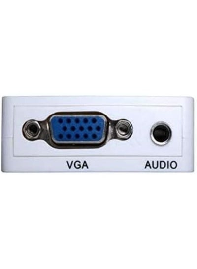 محول Mini 1080 PVGA إلى HDMI محول VGA2HDMI موصل مع صوت للكمبيوتر المحمول إلى جهاز عرض HDTV