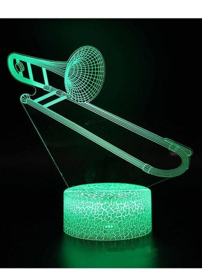 3D Illusion Table Lamp Led Night Light Base Musical Instrument Series Desk Toy Kids Home Decoration