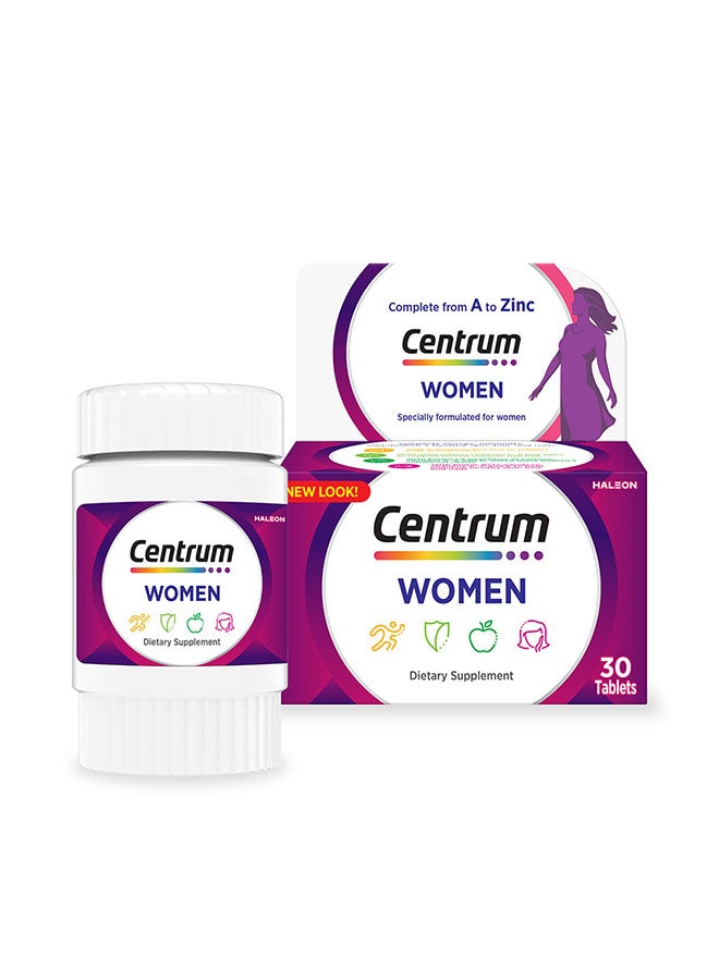 Centrum Women Specially Formulated Multivitamin for Women, 30 Tablets
