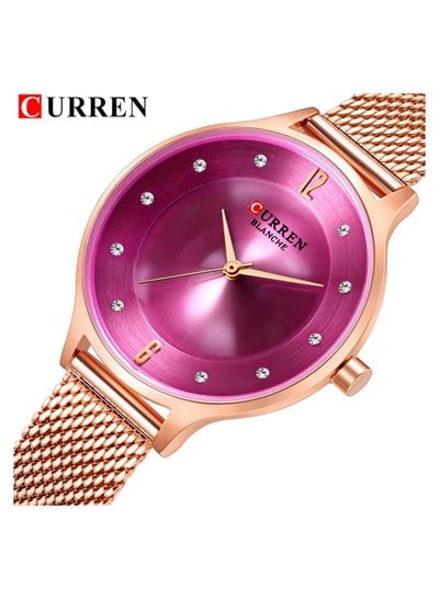 CURREN 9036 Original Brand Mesh Band Wrist Watch For Women