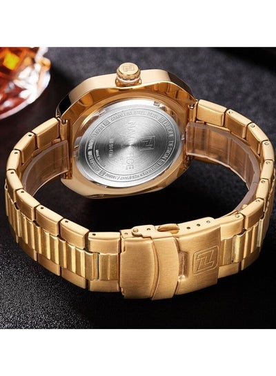 ساعة NaviForce NF9141 Day Date الفاخرة كرونوغراف فولاذية