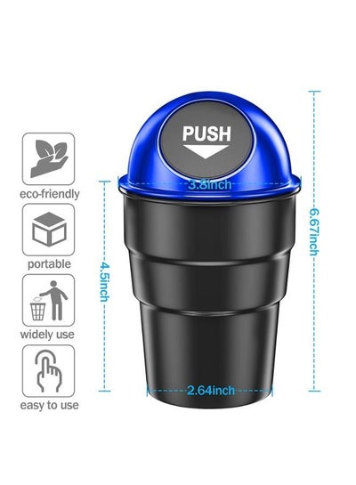 Portable Vehicle Trash Bin with Lid
