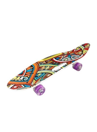 Skateboard with Colorful LED Light-Up Wheels for Teen Boys and Girls