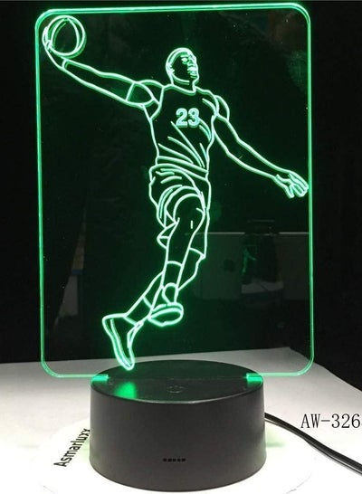 LBJ23 Fashion Personality Basketball Shape Led Table Desk Lamp Lighting Kids Room Decor Luminaria Gift -Touch LED Children