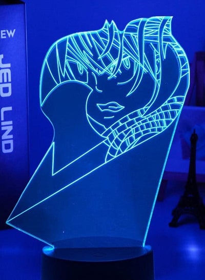 Multicolour Fairy Tail Natsu Dragneel LED Night Light for Bedroom Decor Birthday Gift Mood Light Anime Table 3D Lamp Natsu Fairy Tale with Remote