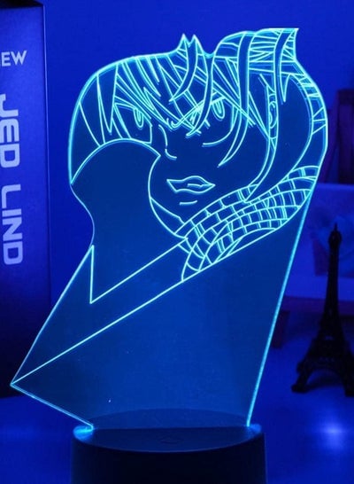 Multicolour Fairy Tail Natsu Dragneel LED Night Light for Bedroom Decor Birthday Gift Mood Light Anime Table 3D Lamp Natsu Fairy Tale with Remote