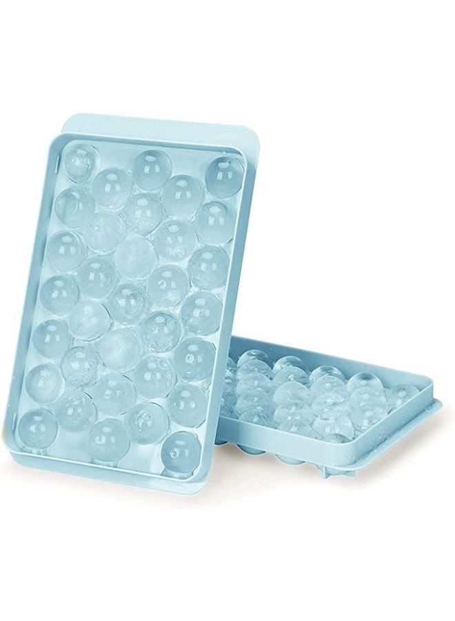 2 Pieces Round Ice Cube Tray Silicone Ice Ball Mold Make for Freezer Easy Release Mini Circle Ice Cube Tray Making Sphere Ice Frozen