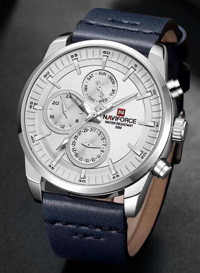 Men's NF9148swbe Leather Analog Watch
