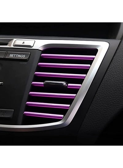 20 Pieces Car Air Conditioner Decoration Strip for Vent Outlet
