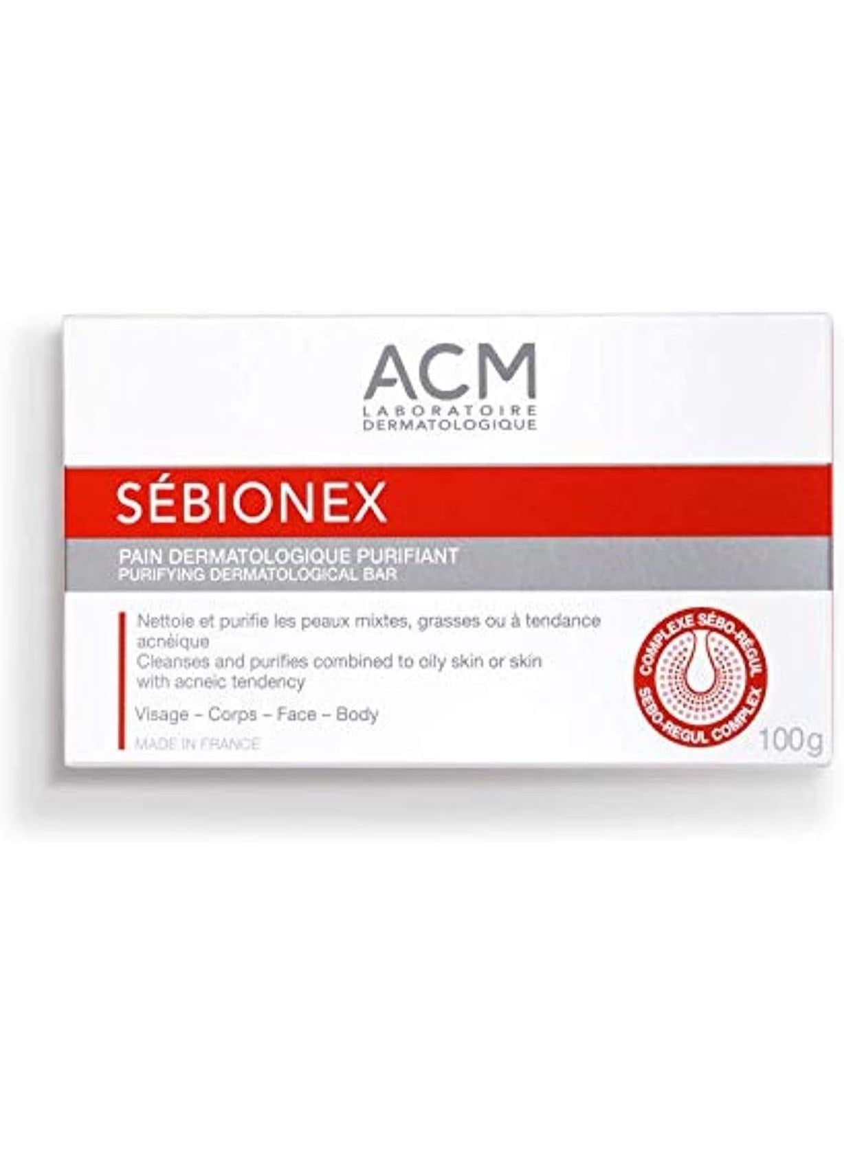 ACM SEBIONEX PURIFYING BAR 100G