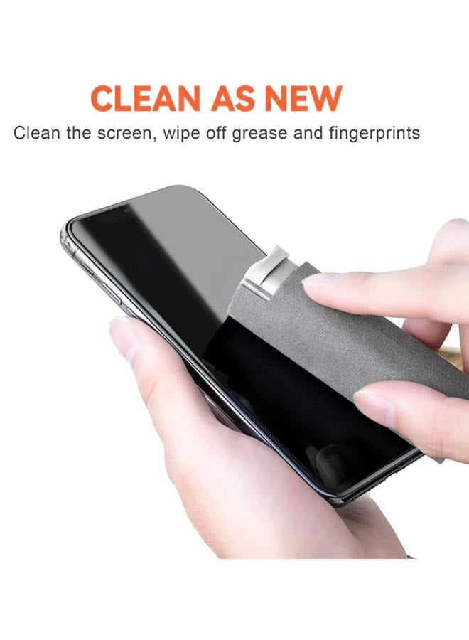 10ml All-in-One Screen Cleaner for Phones, Laptop and Tablet Screens, Portable Screen Cleaning Spray and Wipe Cleaner with Protective Shell