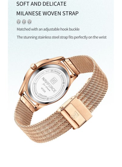 NAVIFORCE NF5028 Ladies Luxury Women Watches Fashion casual Diamond Female Quartz Wristwatches Ladies Gifts Clock Relogio Feminino