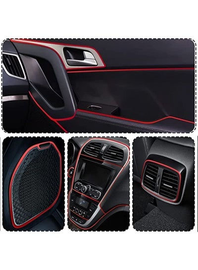 5M Car Interior Trim Strips Car Electroplating Decoration Styling Door Dashboard Flexible Interior Trim Accessories with Installing Tool