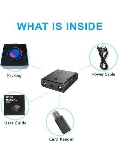 Smallest IP Camera WiFi, HD1080P Video Camera Surveillance Camera with Night Vision, Motion Detection, Cloud Storage, Remote Viewing for Security with iOS, Android Phone APP