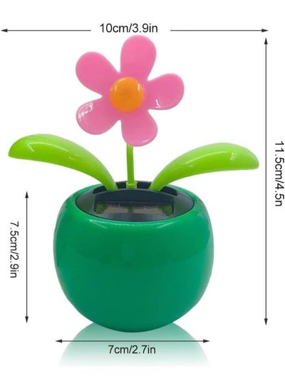 Solar Powered Flower Car Dashboard Ornament