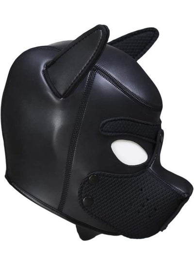 Neoprene Puppy Mask Full Face Novelty Costume Mask with Hood
