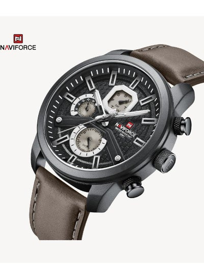 NAVIFORCE NF9211L الرجال الساعات حلقة من جلد التقويم ساعة كوارتز العسكرية مقاوم للماء الرياضة الترفيه ساعة الرجال هدية Reloj Hombre