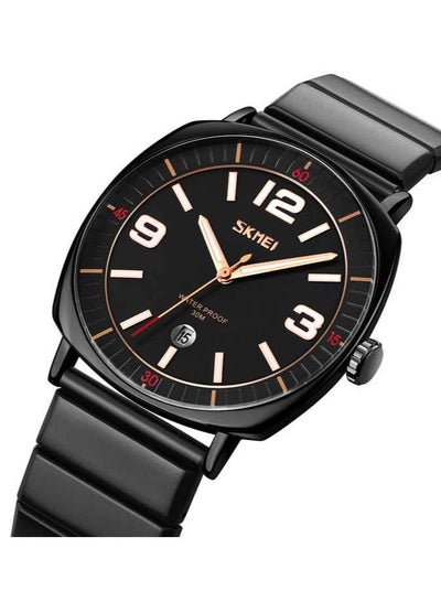 SKMEI 9280 Luminous Function Quartz Wristwatch Stainless Steel Strap 3Bar Waterproof