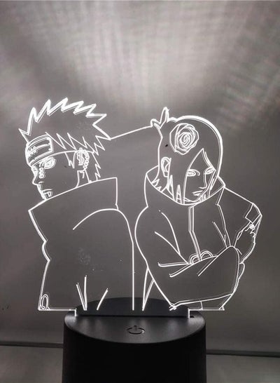 Action & Toy Figures  Figures Naruto Pain Konan Shippuden 3D Multicolor Night Light Novelty Action Figurine Model Pain Itachi Naruto Base LED Doll Juguetes
