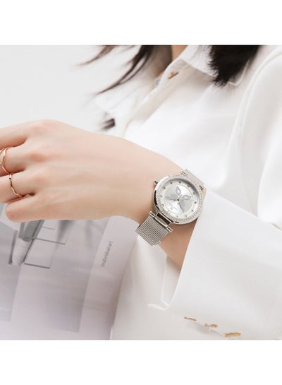 NAVIFORCE Women Watches Luxury Fashion Casual Quartz Stainless Steel Waterproof Wristwatch with Diamond NF5018