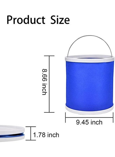 2 Pieces Multi-purpose Folding Bucket Storage or Hauling of Water for Outdoor
