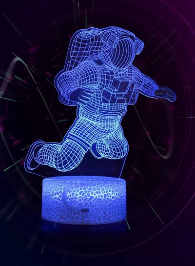 Multicolour 3D Astronaut Night Light 3D LED Illusion Lamp and 16 Colors Change Decor Lamp with Remote Control for Kids Astronaut Gifts for Children