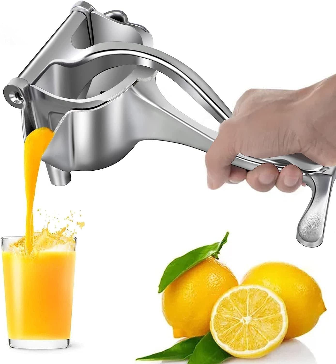 Manual Juicers Aluminum Hand juicer, Instant Vegetable & Fruit Mixer Orange, Watermelon, Lemon Squeezer Hand Press Juice Machine For Home