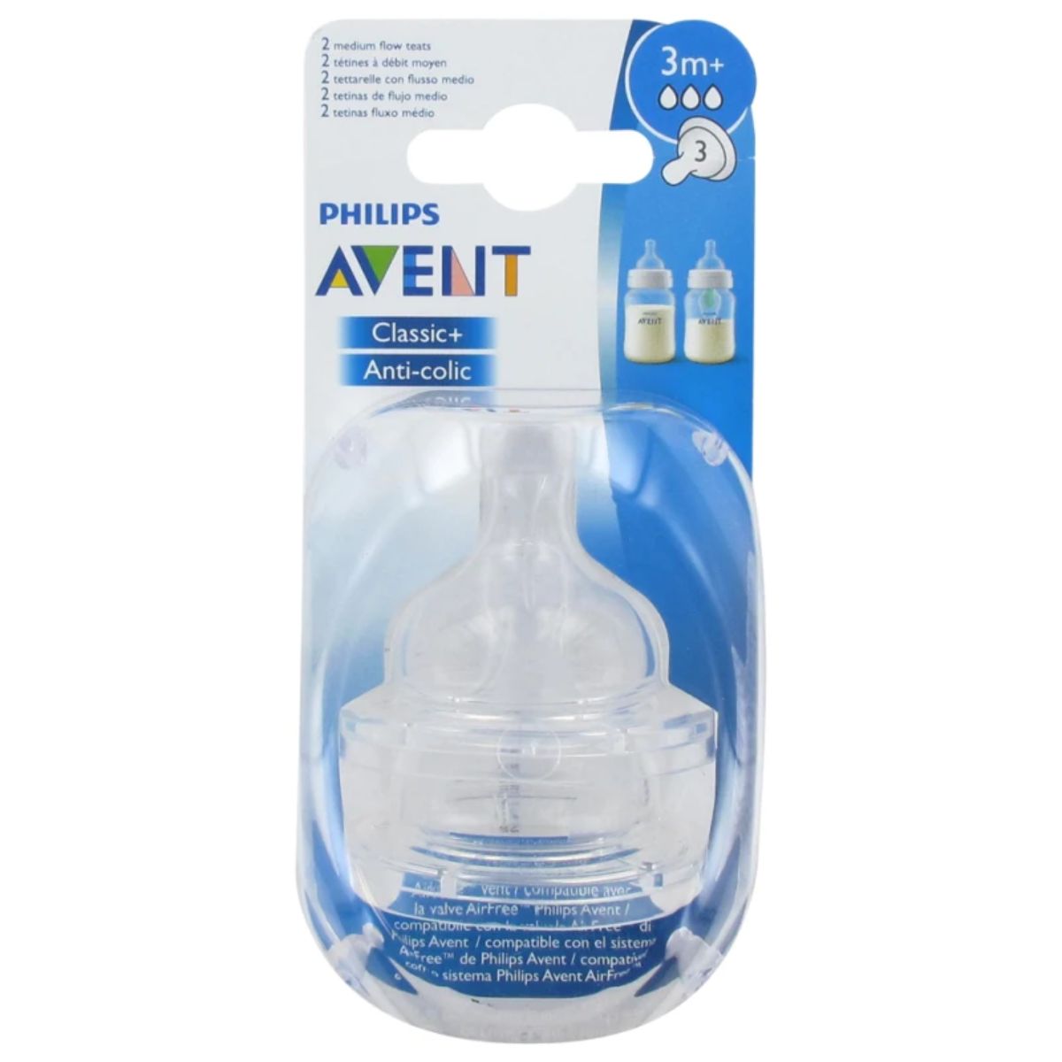 Philips Avent Sil Teats Airflex 3 Holes 2'S