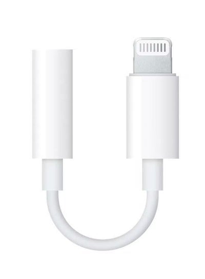 8 Pin Lightning to 3.5 mm Headphone Jack Adapter White