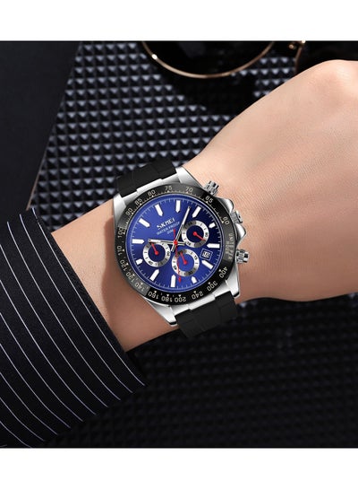 SKMEI 9275 Men's Business Chronograph Date Display Silicon Strap Quartz Watch