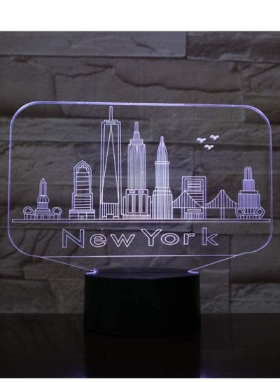 City New 3D LED Multicolor Night Light Lamp Decoration Children Baby Gift Famous Buildings Table Lamp Bedside Neon