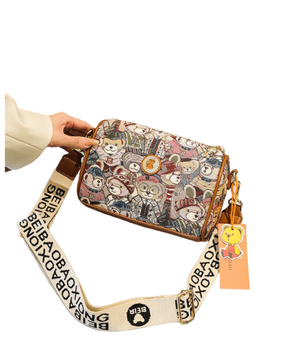WOMEN-CROSSBODYBAG-6922 - BROWN