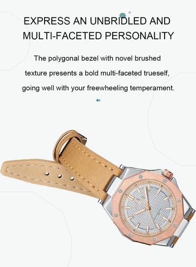 NAVIFORCE NF5026 كوارتز سوار جلدي فاخر نساء بسيط سيدة ساعة مقاوم للماء نساء ساعات أنثى ساعة Reloj Mujer
