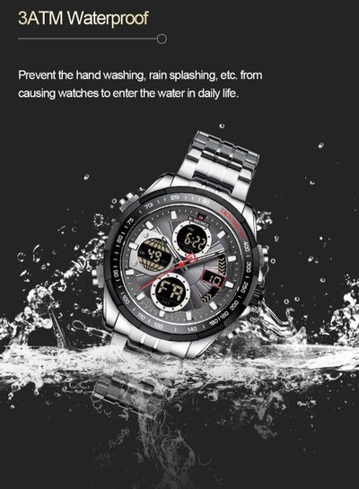 NAVIFORCE 9197 Top Brand Luxury Stainless Steel Casual Men Watch