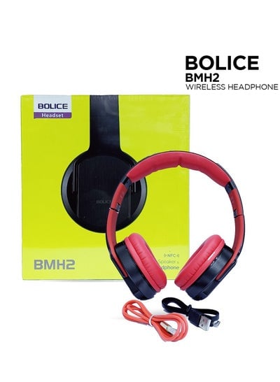 سماعة الرأس اللاسلكية Bolice BMH2 NFC - أسود
