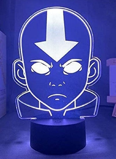 أضواء الليل LED الاكريليك LED ضوء الليل الصورة الرمزية آخر Airbender للأطفال غرفة نوم ديكور ضوء الليل أسطورة Aang الشكل مكتب مصباح ثلاثي الأبعاد