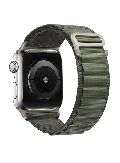 سوار ساعة Apple Alpine Loop متوافق مع مقاسات 38/40/41 ملم، تصميم أنيق ومريح وبوليستر خفيف الوزن