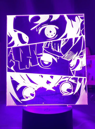 3D LED Night Light Japan Anime Demon Slayer Figures Light 16 Gradient Color Remote Lamp Home Bedroom Decor Desk Lamp Anime Fans Boy Birthday Gift