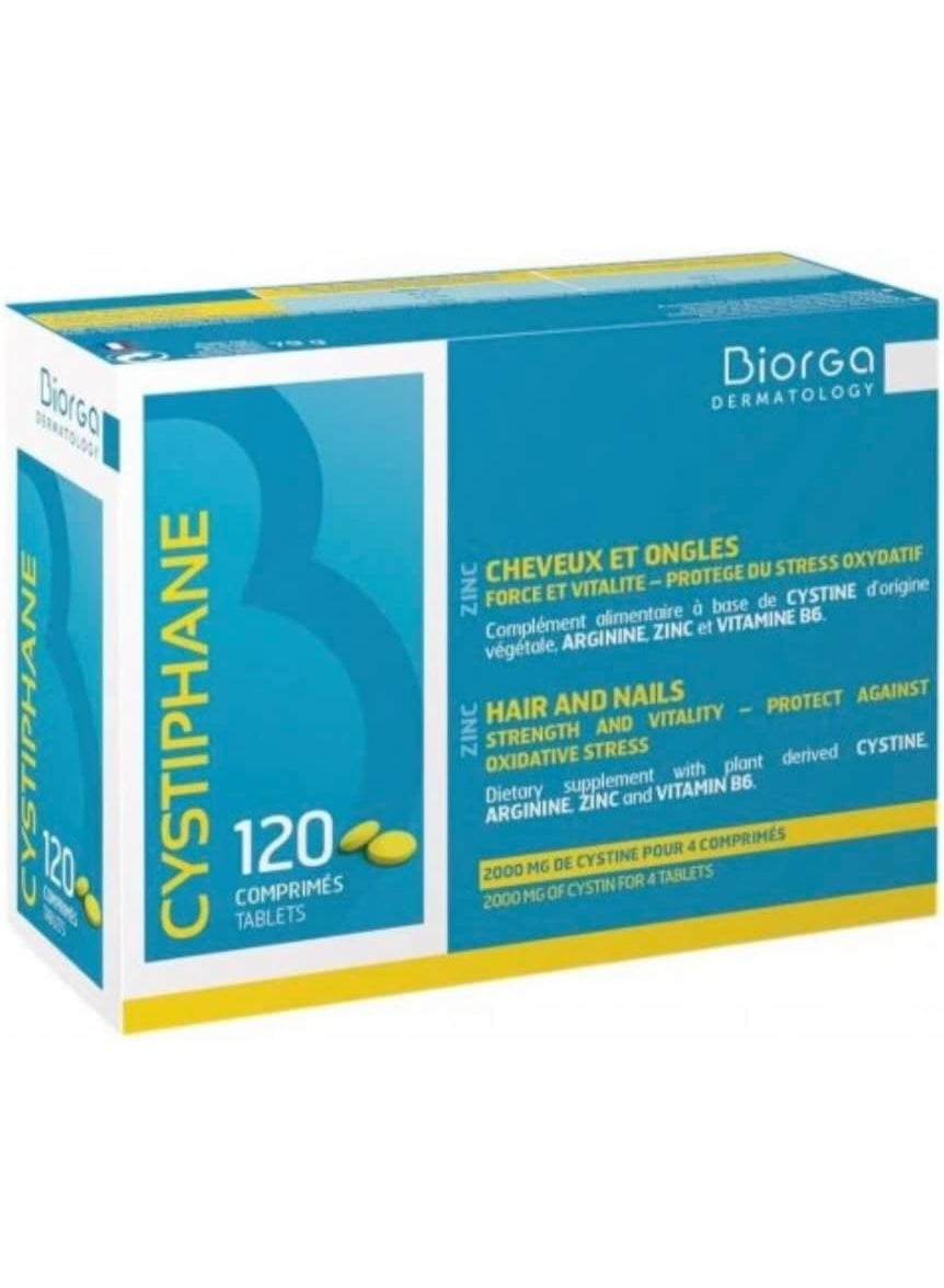 Biorga Cystiphane Hair and Nails Supplement 120 Tablets