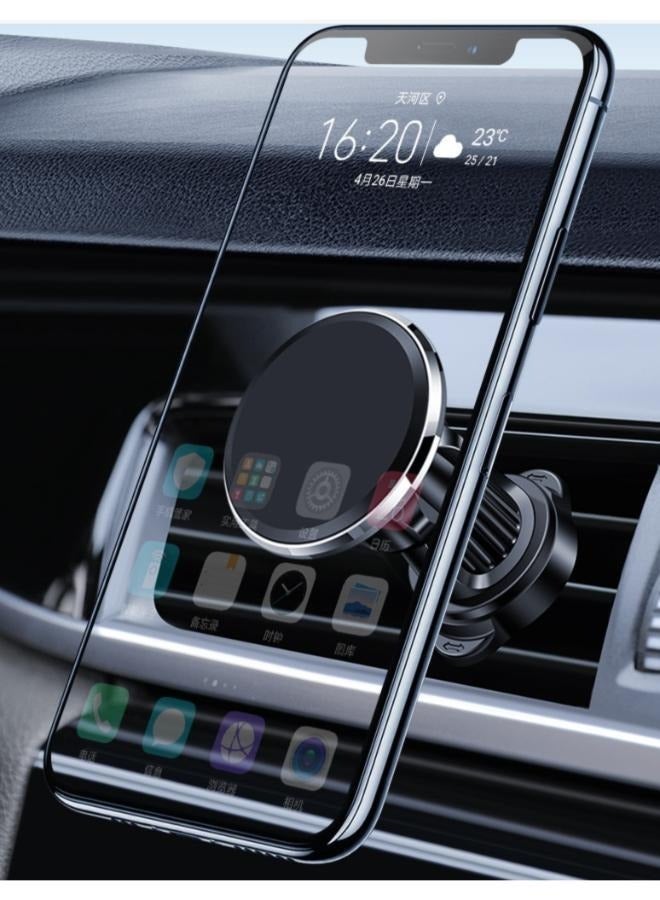 Car-mounted Magnetic Phone Holder, Ventilation Port Mobile Phone Car-mounted Metal Plate Holder