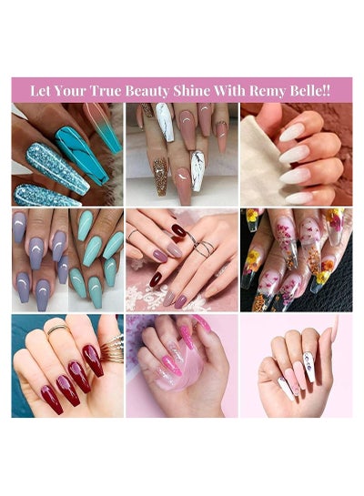 Poly Nail Gel Acrylic DIY Crystal Art Glue Quick Extension Builder (Nude Glitter)