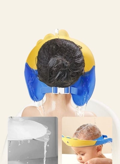 Baby Shower Cap Adjustable Baby Bath Visor Infant Bathing Protection Cap Safe Shampoo Shower Hat